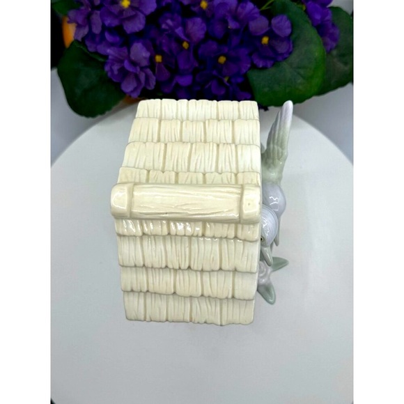 Porcelain Birdhouse Night Light Lamp With Cord & Switch - Picture 12 of 12